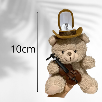 oso de peluche con anillo sorpresa